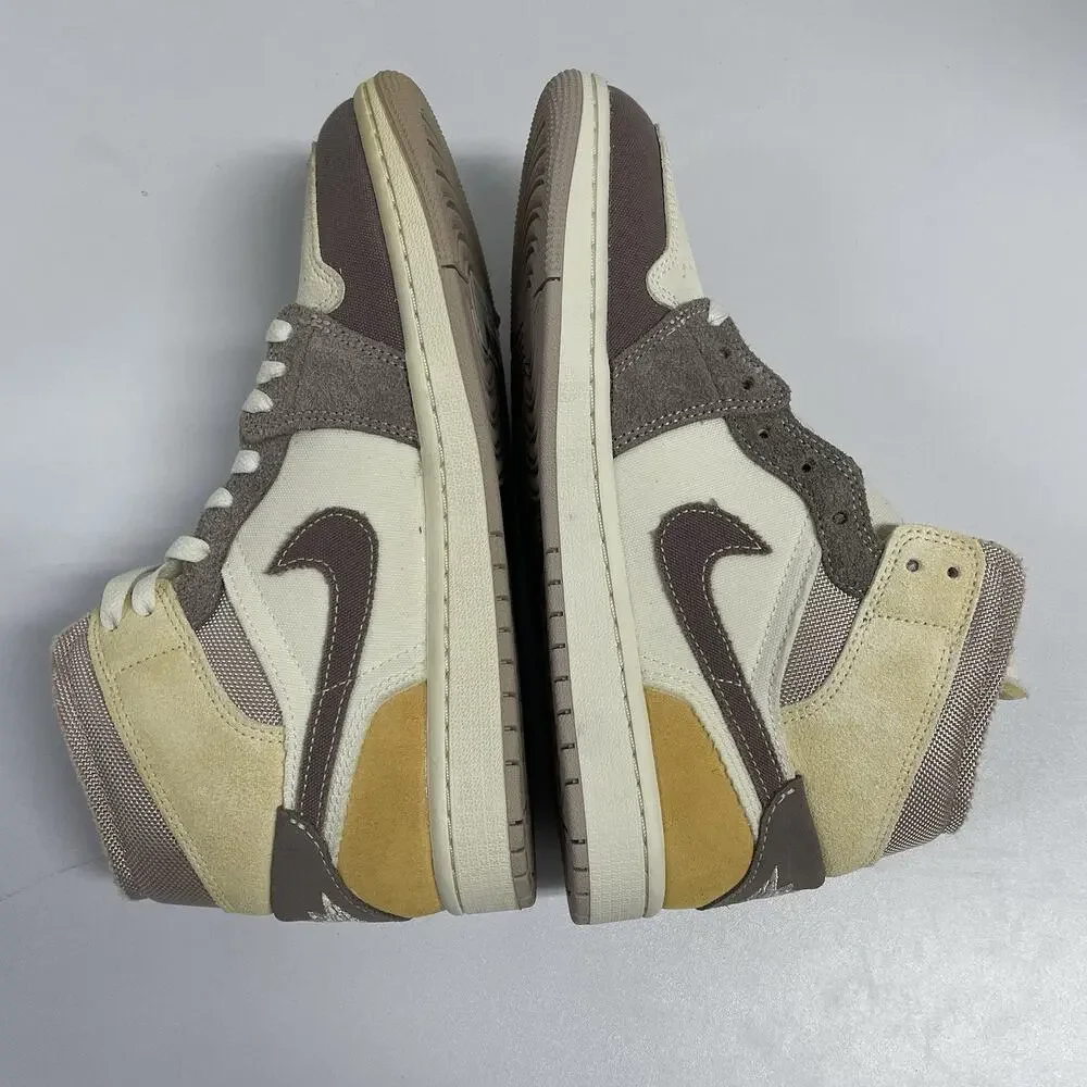 Air Jordan 1 Mid SE Craft Inside Out Taupe Haze DM9652 102 Size 8 Brown White
